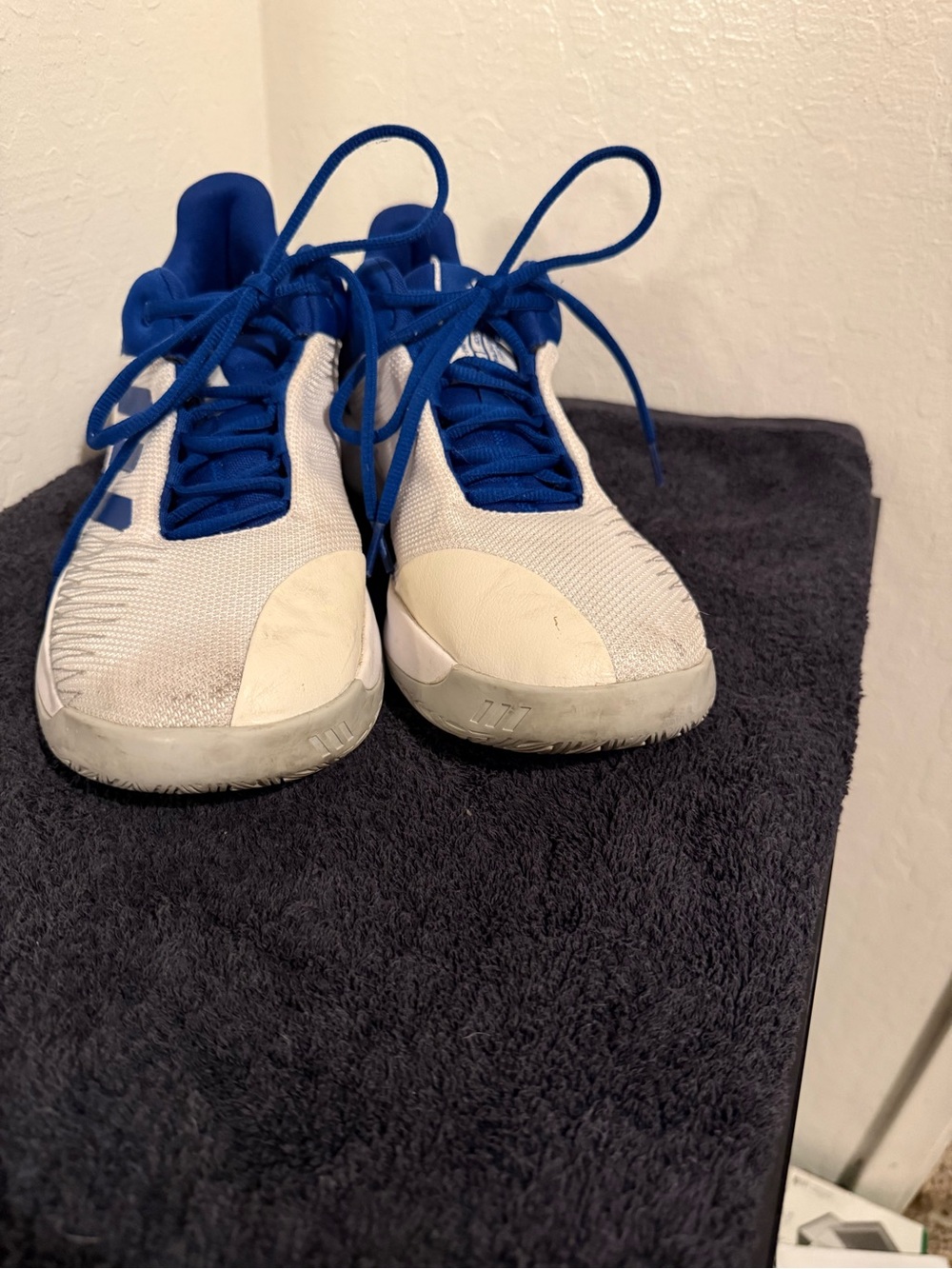 adidas Blue and White Men's Athletic Shoes